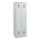 C+P Garderobenschrank Basis PLUS 600 x 1.850 x 500 mm (B x H x T) Stahl, einbrennbeschichtet lichtgrau