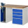 RAU Werkbank 7000 1.250 x 890 x 700 mm (B x H x T) enzianblau lichtgrau