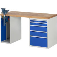 RAU Werkbank 7000 1.500 x 890 x 700 mm (B x H x T) enzianblau lichtgrau