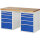 RAU Werkbank 7000 1.500 x 890 x 700 mm (B x H x T) enzianblau lichtgrau