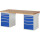 RAU Werkbank 7000 2.000 x 890 x 900 mm (B x H x T) enzianblau lichtgrau