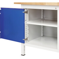 RAU Werkbank 8000 2.000 x 840-1.040 x 900 mm (B x H x T) enzianblau lichtgrau