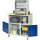 RAU PC-Arbeitsplatz Modell 1023 1.100 x 1.890 x 790 mm (B x H x T) abschließbar