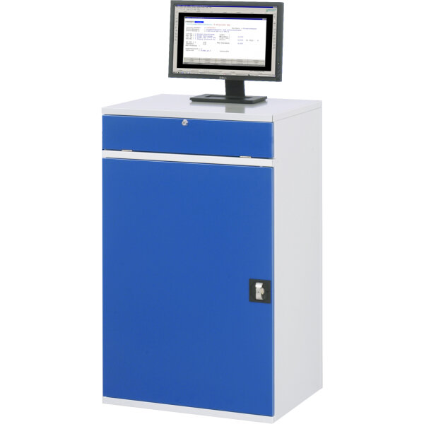 RAU PC-Arbeitsplatz Modell 60 650 x 1.060 x 520 mm (B x H x T) abschließbar Stahl, pulverbeschichtet