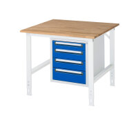RAU Arbeitstisch Tom 1.000 x 760-1.080 x 1.000 mm (B x H...
