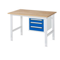 RAU Arbeitstisch Tom 1.250 x 760-1.080 x 800 mm (B x H x T)