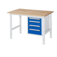 RAU Arbeitstisch Tom 1.250 x 760-1.080 x 800 mm (B x H x T)