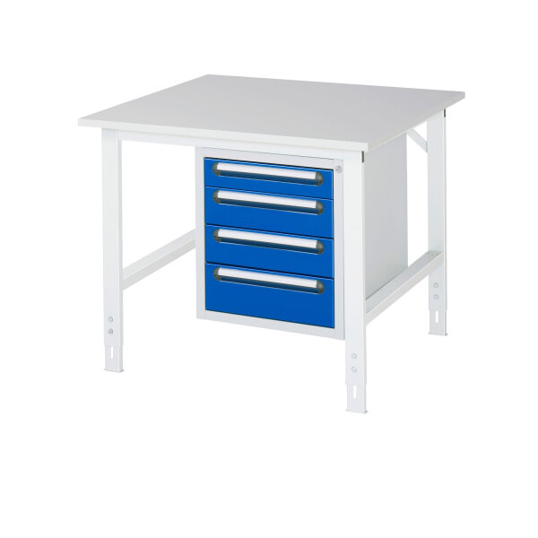 RAU Arbeitstisch Tom 1.000 x 760-1.080 x 1.000 mm (B x H x T)
