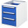 RAU Unterbaucontainer E 480 x 545 x 600 mm (B x H x T) 3 Schubladen Stahl, pulverbeschichtet enzianblau