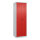 C+P Kleiderspind Classic PLUS 600 x 1.850 x 500 mm (B x H x T) 2 Abteile Stahl Farbe der Front: verkehrsrot Farbe des Korpus: lichtgrau