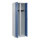 C+P Kleiderspind Classic PLUS 600 x 1.850 x 500 mm (B x H x T) 2 Abteile Stahl Farbe der Front: fernblau Farbe des Korpus: lichtgrau