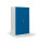 Flügeltürenschrank 1.200 x 1.950 x 420 mm (B x H x T) 4 Fachböden Stahl Farbe der Front: enzianblau Farbe des Korpus: lichtgrau