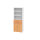 Hammerbacher Regalschrank V9 Advanced 800 x 2.156 x 417 mm (B x H x T) Flügeltür ohne Rollen Spanplatten, folienummantelt