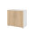Hammerbacher Flügeltürenschrank V9 Advanced 80 x 748 x 417 mm (B x H x T) Spanplatten, folienummantelt Farbe der Front: eiche Farbe des Korpus: weiß