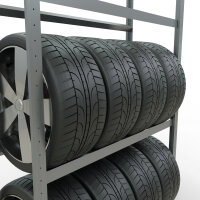 SCHULTE Reifenregal 105 x 200 x 40 cm (B x H x T) 450kg...