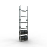 SCHULTE Reifenregal 100 x 450 x 40 cm (B x H x T) 900kg...