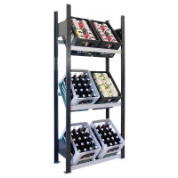 SCHULTE Getränkekistenregal 75 x 180 x 30 cm (B x H...