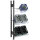 SCHULTE Anbau Getränkekistenregal 75 x 180 x 30 cm (B x H x T) 300kg Stahl schwarz/silber