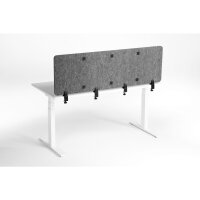 DURABLE Tischtrennwand EFFECT 160 160 x 50 x 2 cm (B x H x T) Schallabsorberklasse: C schwer entflammbar PET- Filz, 100 % recycelt anthrazit