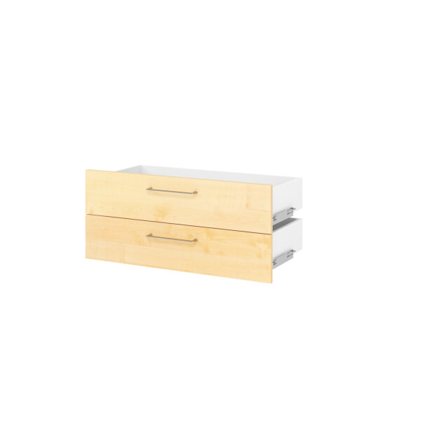 Hammerbacher Schublade Regal V9 Advanced 796 x 173 mm (B x H) Spanplatten, folienummantelt ahorn 2 St./Pack.