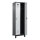 C+P Kleiderspind Evolo PLUS 600 x 1.950 x 500 mm (B x H x T) 2 Abteile Stahl Farbe der Front: lichtgrau Farbe des Korpus: schwarzgrau