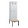 C+P Kleiderspind Evolo PLUS 600 x 2.120 x 815 mm (B x H x T) 2 Abteile Stahl/Buche-Hartholz Farbe der Front: lichtgrau Farbe des Korpus: lichtgrau