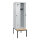 C+P Kleiderspind Evolo PLUS 600 x 2.120 x 815 mm (B x H x T) 2 Abteile Stahl/Buche-Hartholz Farbe der Front: lichtgrau Farbe des Korpus: lichtgrau