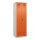C+P Kleiderspind Evolo PLUS 600 x 1.850 x 500 mm (B x H x T) 2 Abteile Stahl Farbe der Front: reinorange Farbe des Korpus: lichtgrau