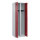 C+P Kleiderspind Evolo PLUS 600 x 1.850 x 500 mm (B x H x T) 2 Abteile Stahl Farbe der Front: rubinrot Farbe des Korpus: lichtgrau