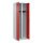 C+P Kleiderspind Evolo PLUS 600 x 1.850 x 500 mm (B x H x T) 2 Abteile Stahl Farbe der Front: verkehrsrot Farbe des Korpus: lichtgrau