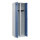 C+P Kleiderspind Evolo PLUS 600 x 1.850 x 500 mm (B x H x T) 2 Abteile Stahl Farbe der Front: fernblau Farbe des Korpus: lichtgrau