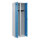 C+P Kleiderspind Evolo PLUS 600 x 1.850 x 500 mm (B x H x T) 2 Abteile Stahl Farbe der Front: lichtblau Farbe des Korpus: lichtgrau
