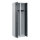 C+P Kleiderspind Evolo PLUS 600 x 1.850 x 500 mm (B x H x T) 2 Abteile Stahl Farbe der Front: anthrazitgrau Farbe des Korpus: lichtgrau