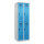C+P Kleiderspind Evolo PLUS 600 x 1.850 x 500 mm (B x H x T) 2 Abteile Stahl Farbe der Front: lichtblau Farbe des Korpus: lichtgrau