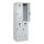 C+P Kleiderspind Evolo PLUS 600 x 1.850 x 500 mm (B x H x T) 2 Abteile Stahl Farbe der Front: lichtgrau Farbe des Korpus: lichtgrau