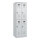 C+P Kleiderspind Evolo PLUS 600 x 1.850 x 500 mm (B x H x T) 2 Abteile Stahl Farbe der Front: lichtgrau Farbe des Korpus: lichtgrau