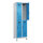 C+P Kleiderspind Evolo PLUS 600 x 1.950 x 500 mm (B x H x T) 2 Abteile Stahl Farbe der Front: lichtblau Farbe des Korpus: lichtgrau