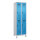 C+P Kleiderspind Evolo PLUS 600 x 1.950 x 500 mm (B x H x T) 2 Abteile Stahl Farbe der Front: lichtblau Farbe des Korpus: lichtgrau