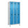 C+P Kleiderspind Evolo PLUS 900 x 1.950 x 500 mm (B x H x T) 3 Abteile Stahl Farbe der Front: lichtblau Farbe des Korpus: lichtgrau
