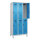 C+P Kleiderspind Evolo PLUS 900 x 1.950 x 500 mm (B x H x T) 3 Abteile Stahl Farbe der Front: lichtblau Farbe des Korpus: lichtgrau