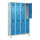 C+P Kleiderspind Evolo PLUS 1.200 x 1.950 x 500 mm (B x H x T) 4 Abteile Stahl Farbe der Front: lichtblau Farbe des Korpus: lichtgrau