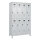 C+P Kleiderspind Evolo PLUS 1.200 x 1.950 x 500 mm (B x H x T) 4 Abteile Stahl Farbe der Front: lichtgrau Farbe des Korpus: lichtgrau