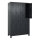 C+P Kleiderspind Evolo PLUS 1.200 x 1.950 x 500 mm (B x H x T) 4 Abteile Stahl Farbe der Front: schwarzgrau Farbe des Korpus: schwarzgrau