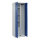 C+P Putzmittelschrank Evolo PLUS 600 x 1.850 x 500 mm (B x H x T) Stahl Farbe der Front: enzianblau Farbe des Korpus: lichtgrau