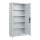 C+P Flügeltürenschrank Acurado 1.000 x 1.950 x 400 mm (B x H x T) 4 Fachböden Stahl Farbe der Front: lichtgrau Farbe des Korpus: lichtgrau