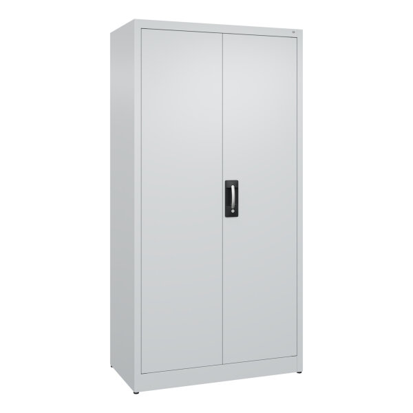 C+P Flügeltürenschrank Acurado 1.000 x 1.950 x 500 mm (B x H x T) 4 Fachböden Stahl Farbe der Front: lichtgrau Farbe des Korpus: lichtgrau