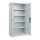 C+P Flügeltürenschrank Acurado 1.000 x 1.950 x 500 mm (B x H x T) 4 Fachböden Stahl Farbe der Front: lichtgrau Farbe des Korpus: lichtgrau