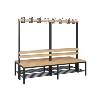 C+P Umkleidebank Solid 2.000 x 1.716 x 770 mm (B x H x T)...