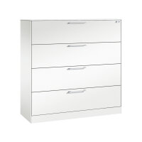 C+P Hängeregistraturschrank Asisto 1.200 x 1.310 x 435 mm (B x H x T) Stahl, lackiert Farbe der Front: verkehrsweiß Farbe des Korpus: verkehrsweiß