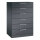 C+P Karteischrank Asisto 800 x 1.310 x 600 mm (B x H x T) 6 Schubladen Stahl, lackiert schwarzgrau